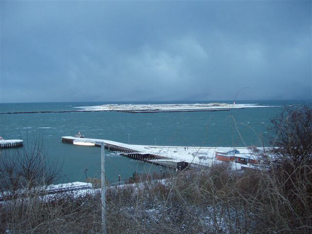 Helgoland im Schnee/Dne