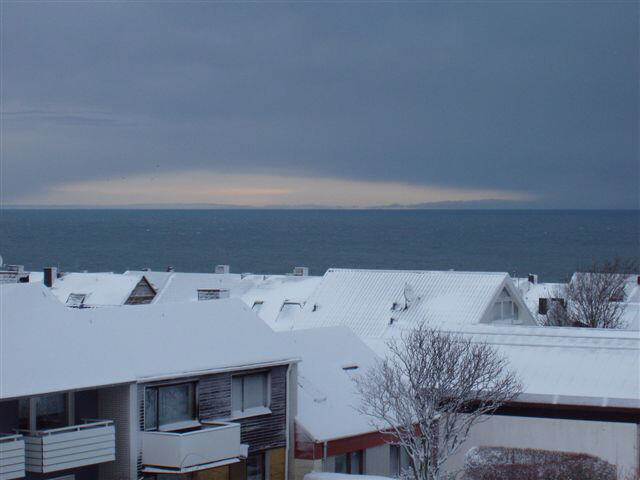 Helgoland im Schnee/ber die Dcher