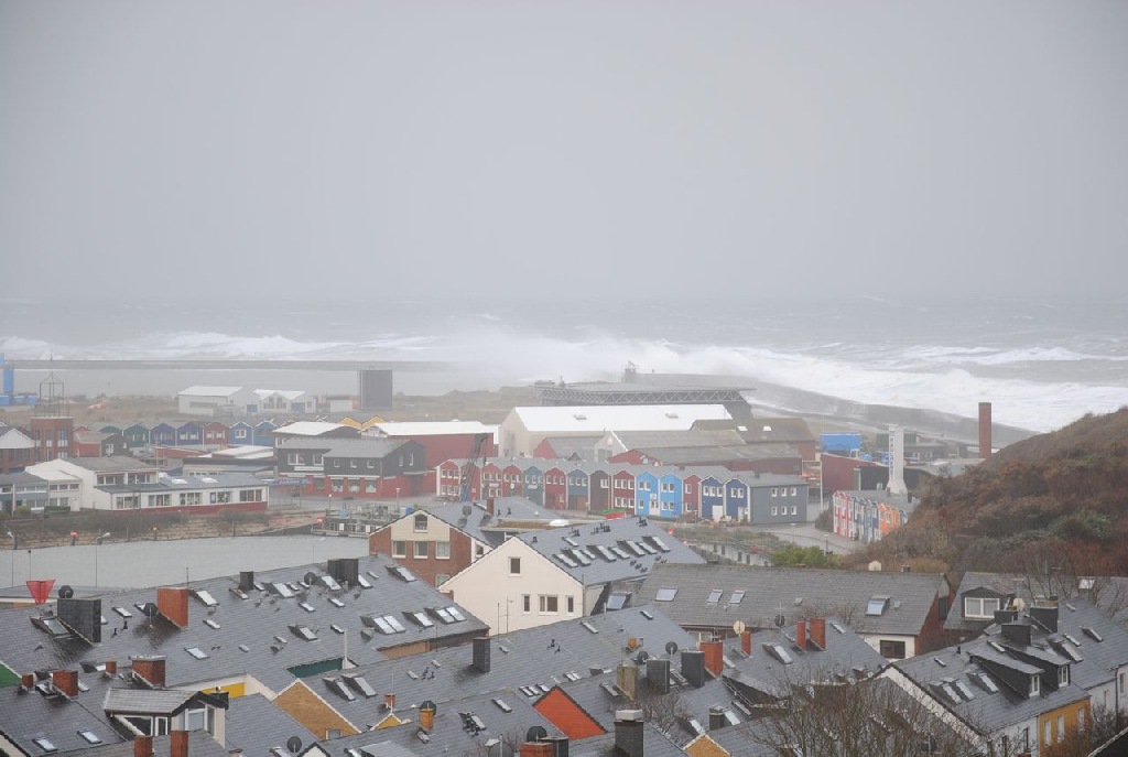 der Sturm am 12.11.2010 auf Helgoland.