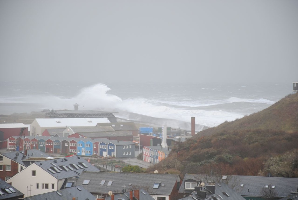 der Sturm am 12.11.2010 auf Helgoland.