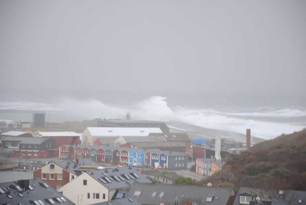 der Sturm am 12.11.2010 auf Helgoland.