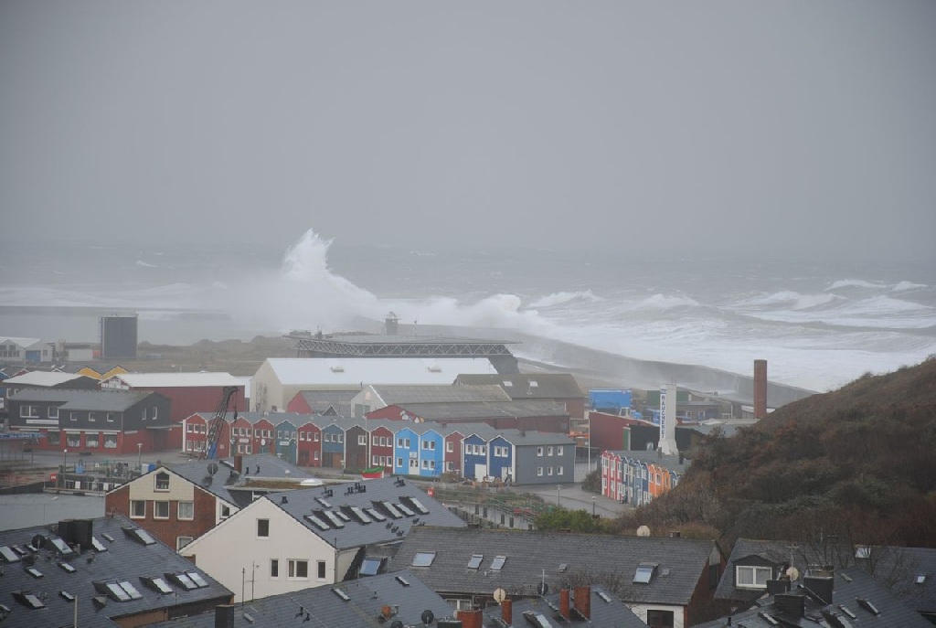 der Sturm am 12.11.2010 auf Helgoland.