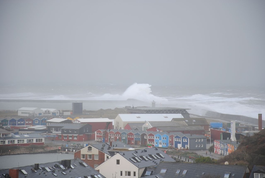 der Sturm am 12.11.2010 auf Helgoland.