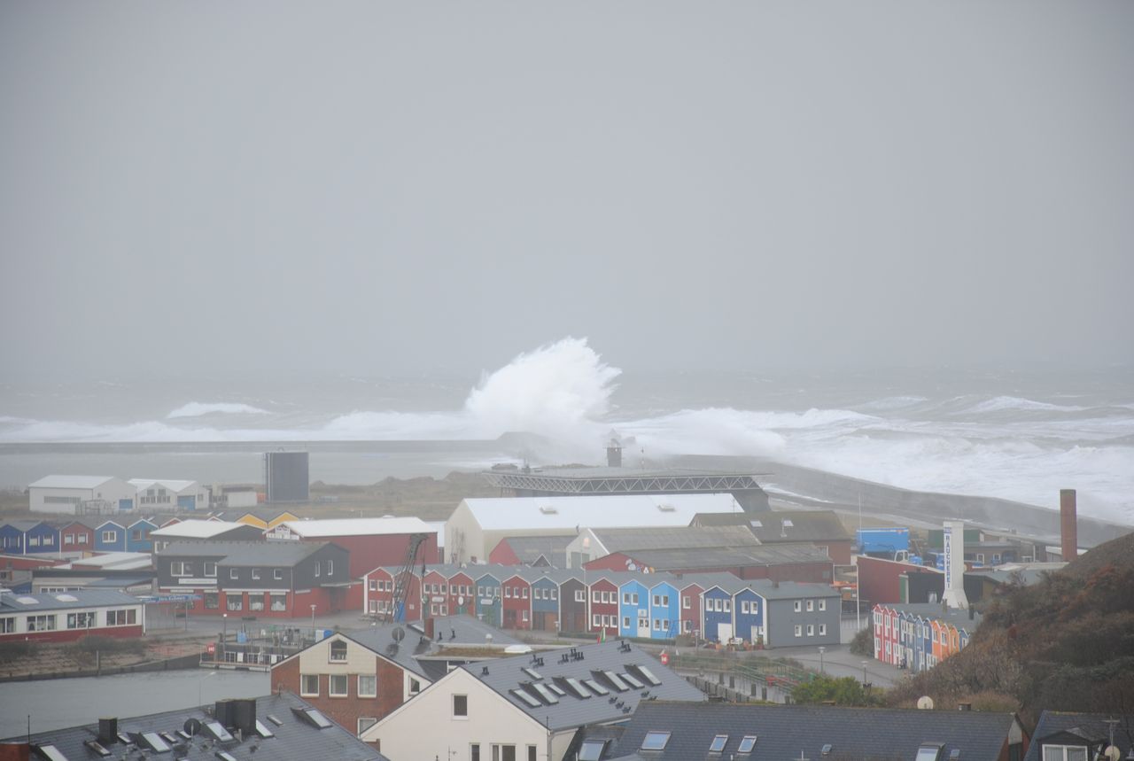 der Sturm am 12.11.2010 auf Helgoland.