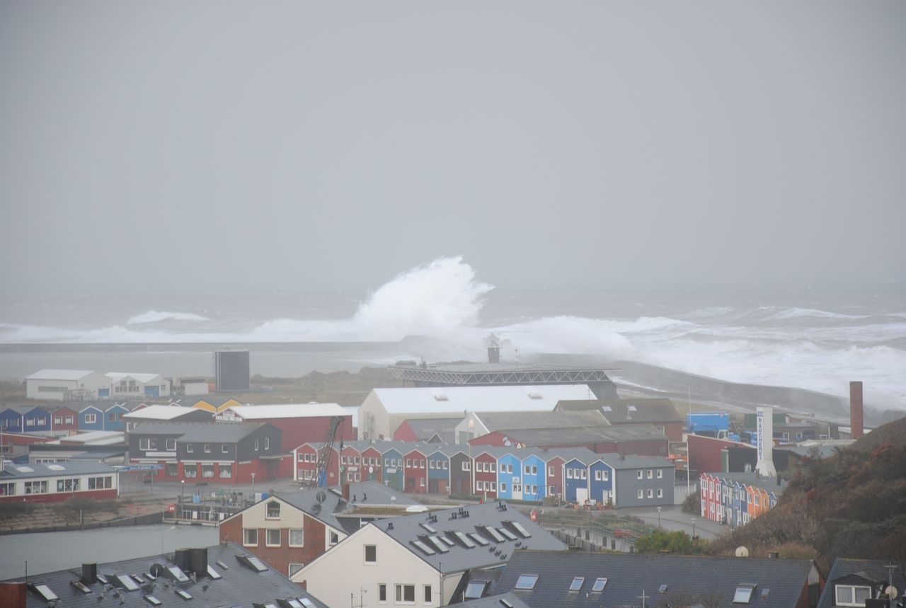 der Sturm am 12.11.2010 auf Helgoland.