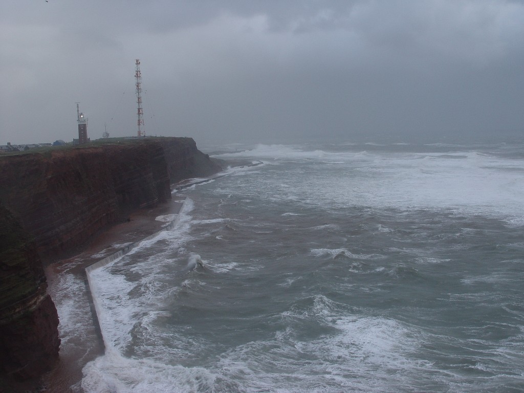der Sturm am 12.11.2010 auf Helgoland.