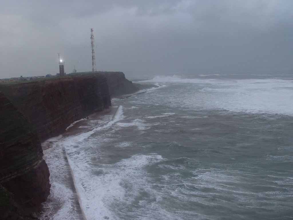 der Sturm am 12.11.2010 auf Helgoland.