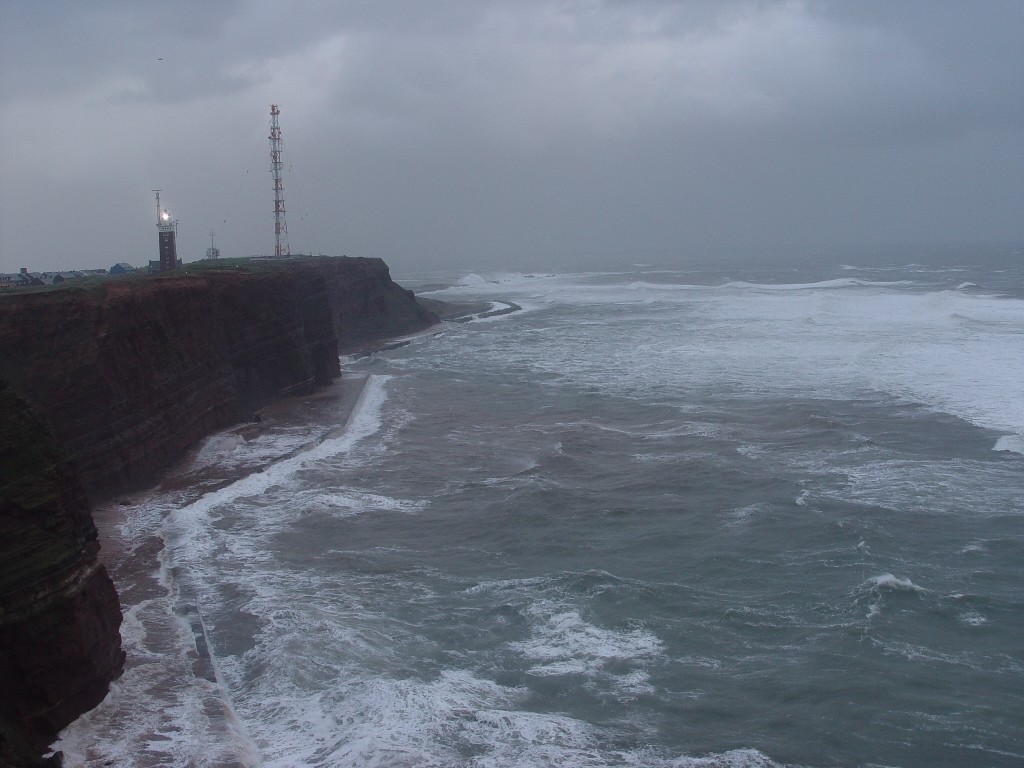 der Sturm am 12.11.2010 auf Helgoland.