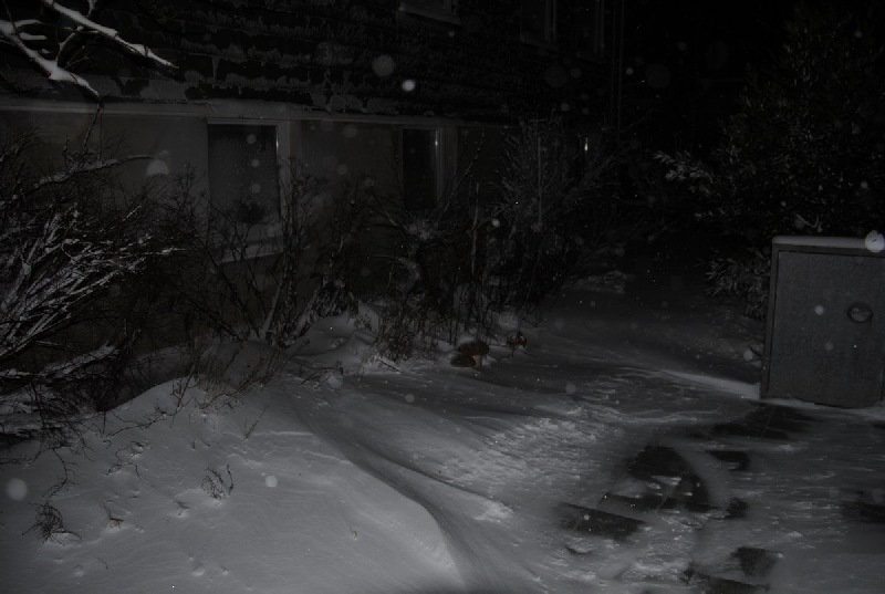 Schnee in Helgolands Oberland