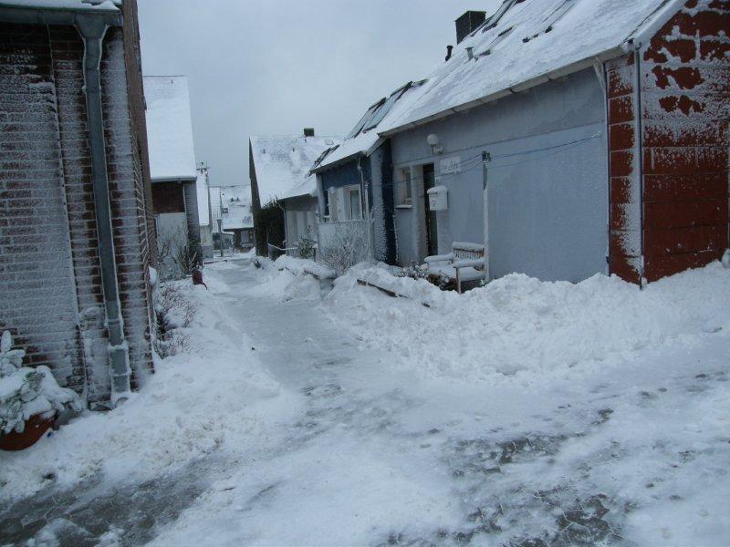 Bilder vom Schnee auf Helgoland am 23. 12.
