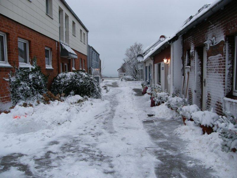 Bilder vom Schnee auf Helgoland am 23. 12.