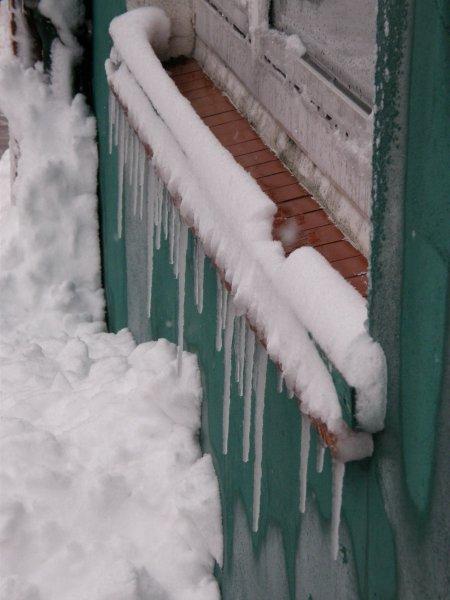 Bilder vom Schnee auf Helgoland am 23. 12.
