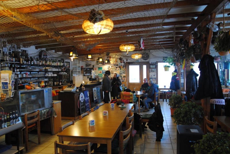 Innennansicht des D&uuml;nenrestaurants.