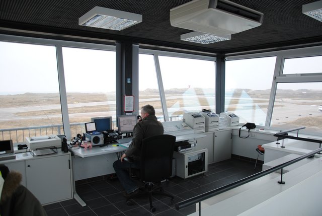 Innenansicht des Towers auf der Helgoländer Düne.