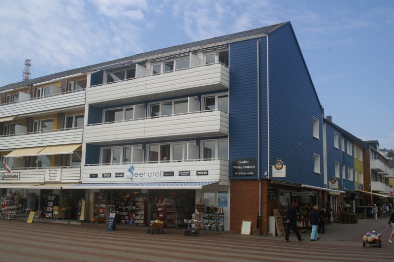 Das Seehotel auf Helgoland.