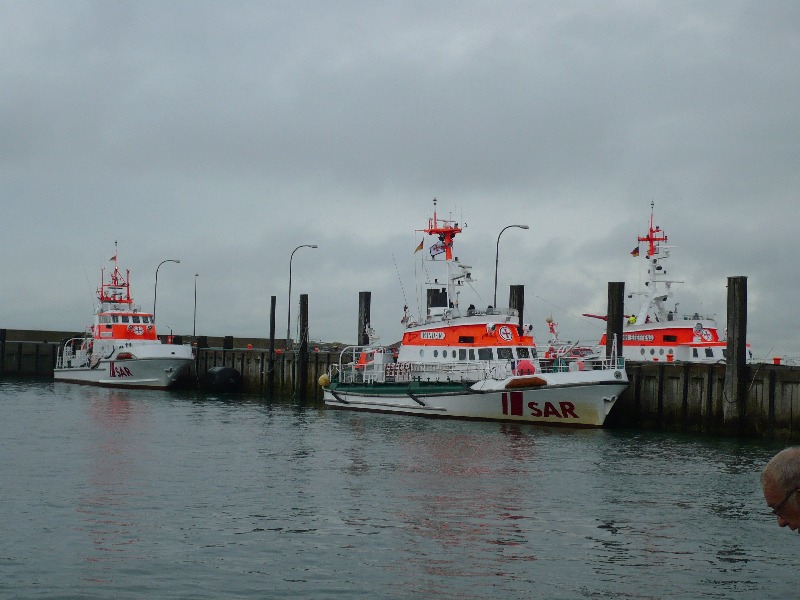 Seenotübung vor Helgoland.