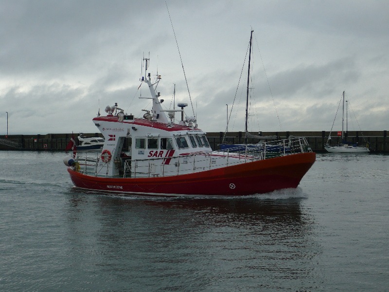Seenotübung vor Helgoland.