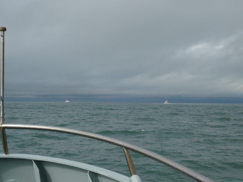 Seenotübung vor Helgoland.
