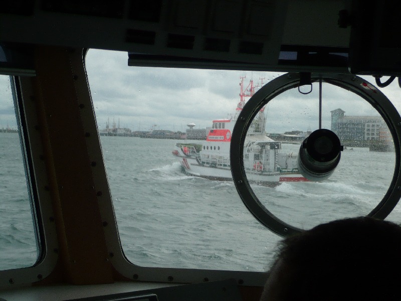 Seenotübung vor Helgoland.
