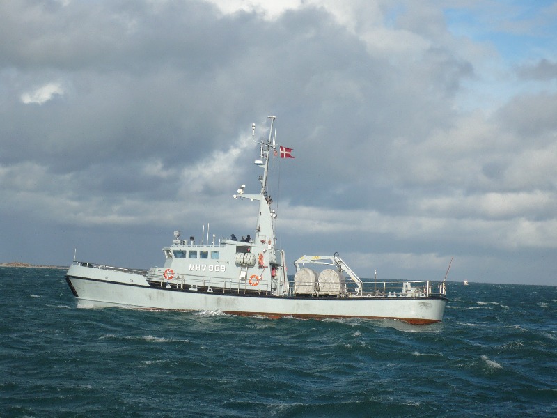 Seenotübung vor Helgoland.