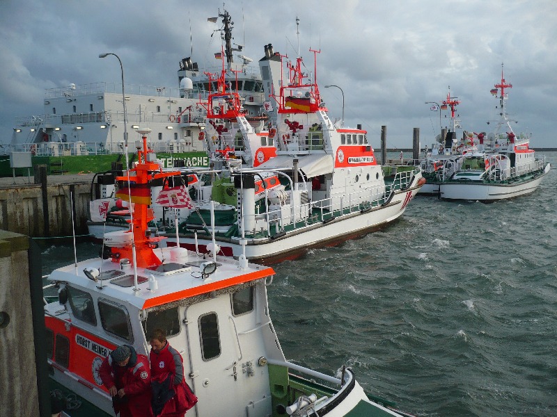 Seenotübung vor Helgoland.