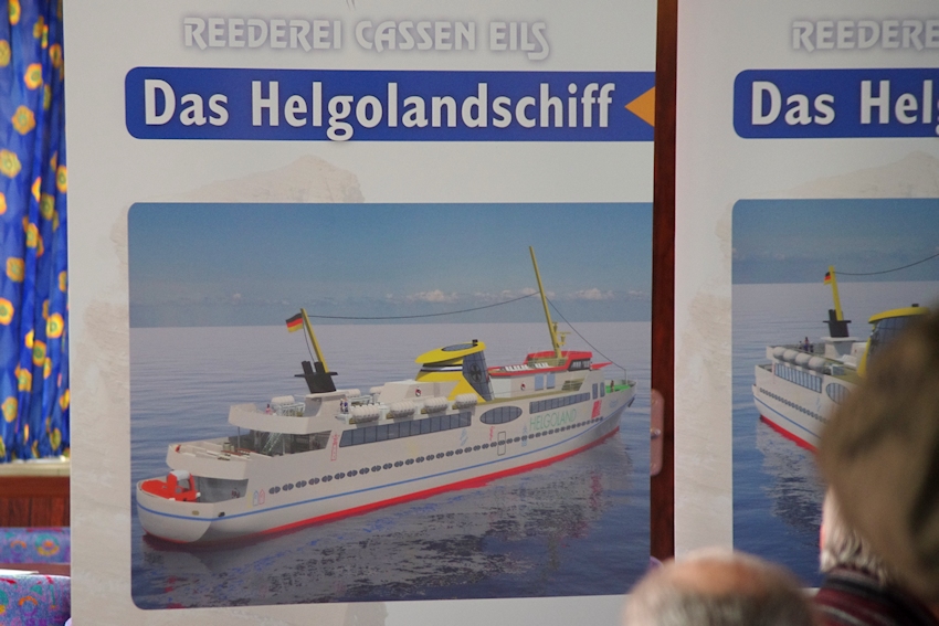 Vorstellung der Neubau-Schiffsplanung der Reederei Cassen Eils.