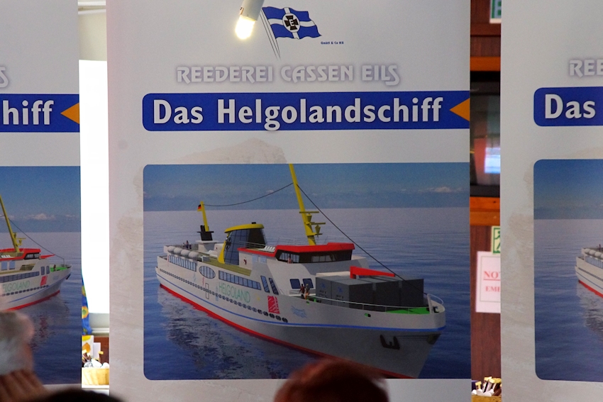 Vorstellung der Neubau-Schiffsplanung der Reederei Cassen Eils.