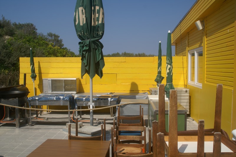Der Grillplatz am Dünenrestaurant.
