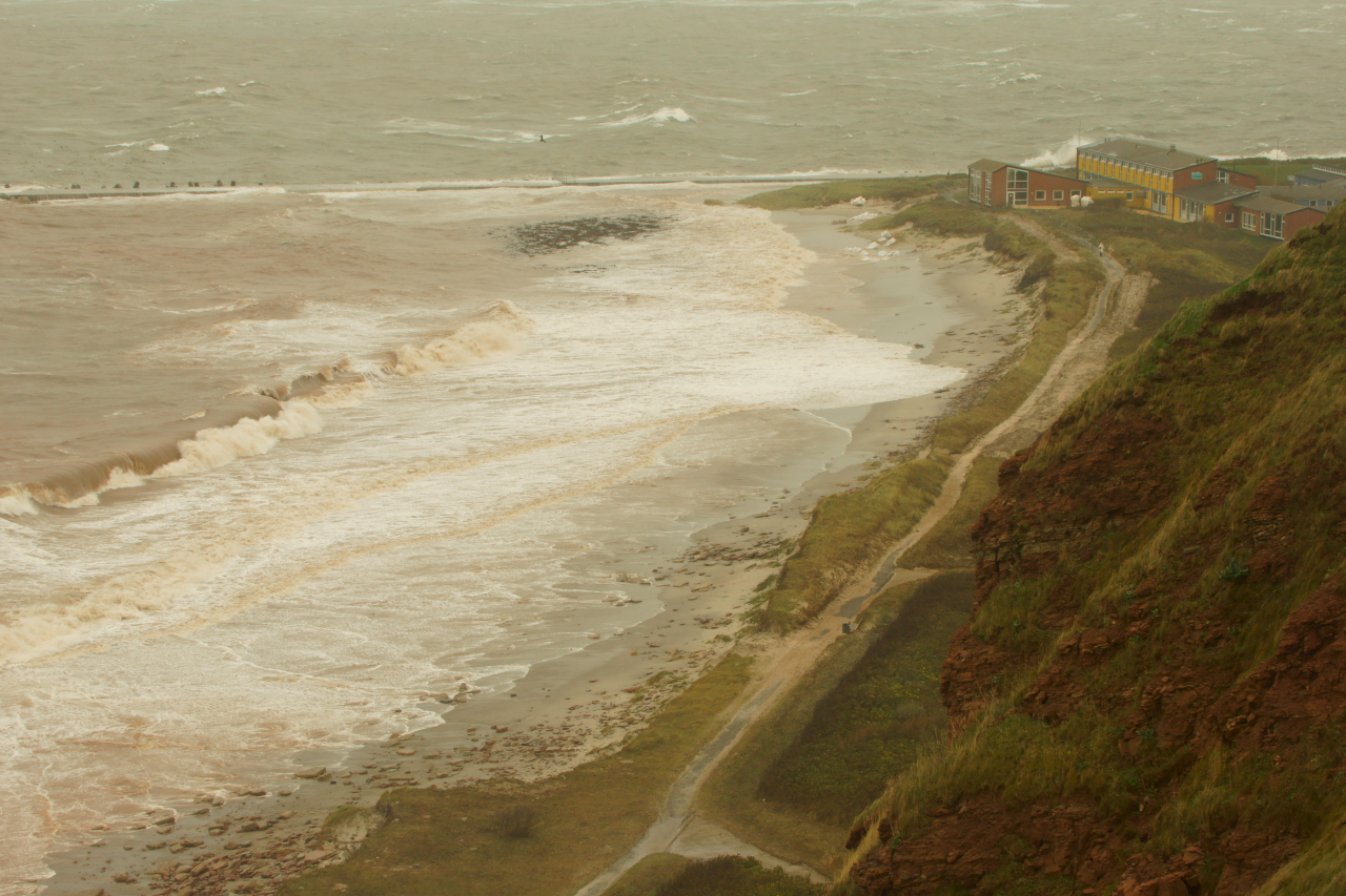 Sturmbilder vom Sturm am 22.10.2014 auf Helgoland.