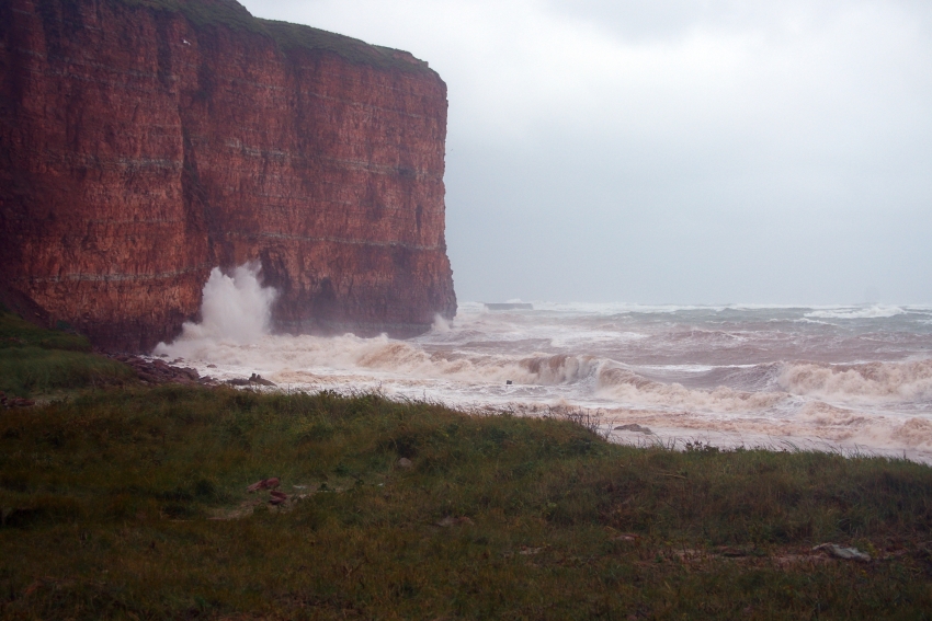 Sturmbilder vom Sturm am 22.10.2014 auf Helgoland.