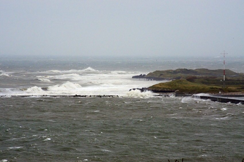 Sturmbilder vom Sturm am 22.10.2014 auf Helgoland.