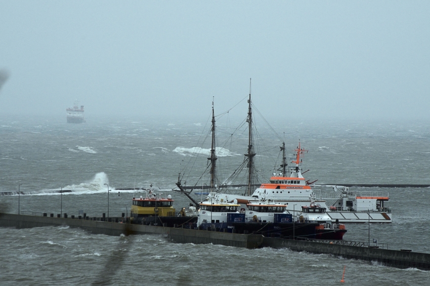 Sturmbilder vom Sturm am 22.10.2014 auf Helgoland.