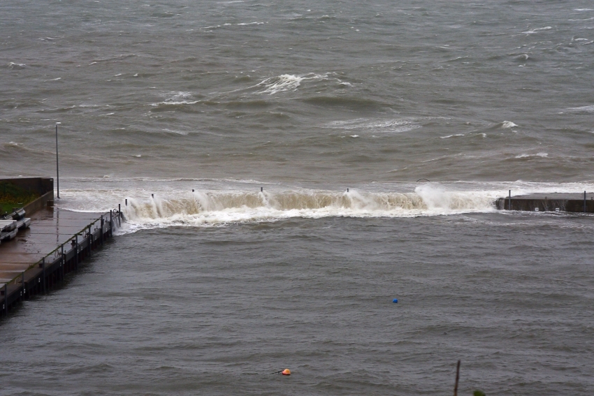 Sturmbilder vom Sturm am 22.10.2014 auf Helgoland.