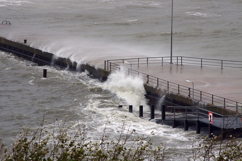 Sturmbilder vom Sturm am 22.10.2014 auf Helgoland.