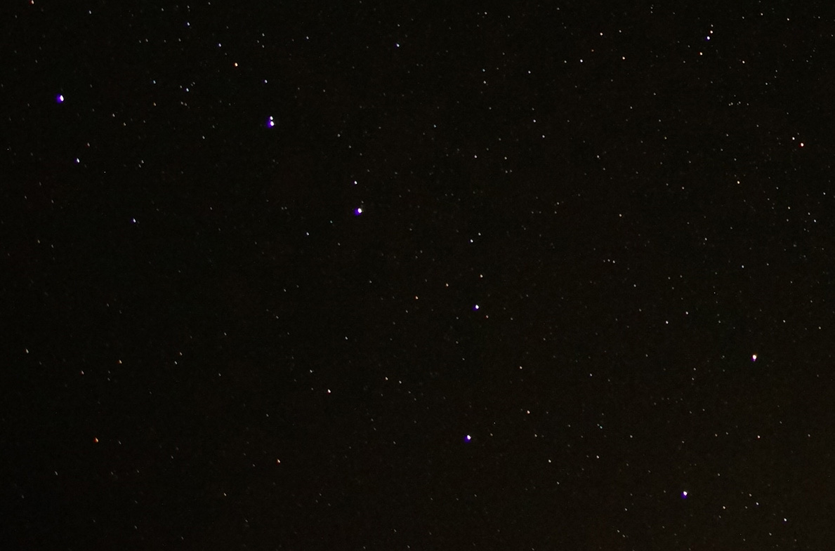 Der Große Wagen an Helgolands Sternenhimmel.