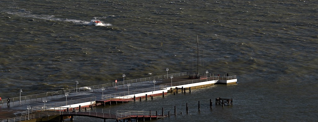 Witte Kliff Sturmfahrt auf der Reede zwischen Düne und Helgoland..