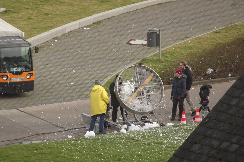 Eine Windmaschine einer Filmproduktion.