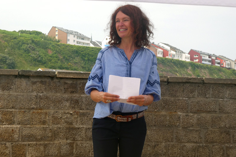 Eröffnungsveranstaltung zm Kunstprojekt Geschätzte Meerestiere des AWI auf Helgoland.