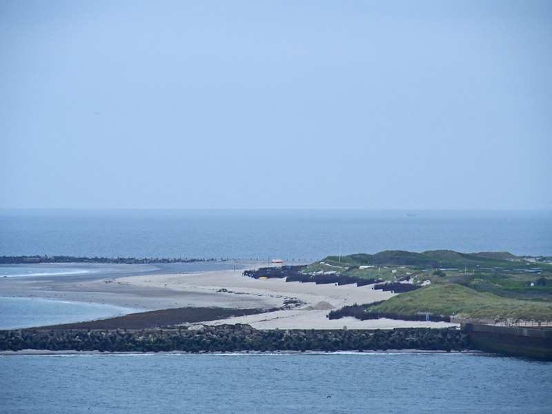 Nordstrand der Düne kurz vor einer Bombensprengung.