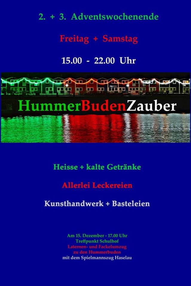 Poster zum Hummerbudenzauber auf Helgoland.