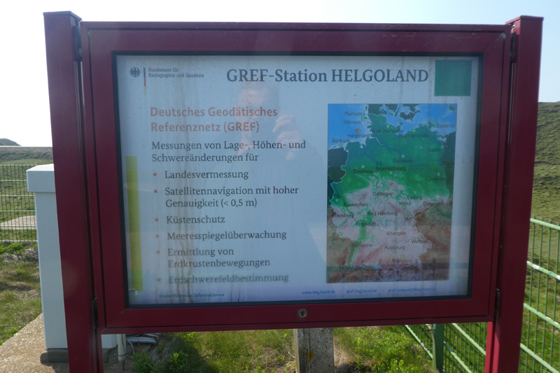 Die GREF-Station im Oberland Helgolands.