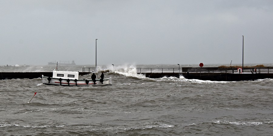 Sturmbilder Helgoland am 8.1.2019 von Brigitte Rauch