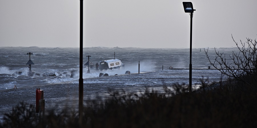 Sturmbilder Helgoland am 8.1.2019 von Brigitte Rauch