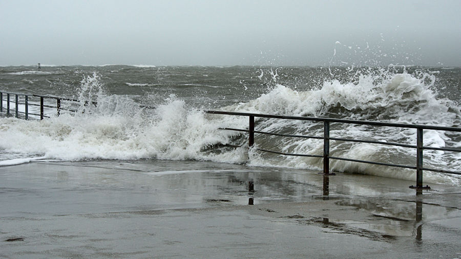 Sturmbilder Helgoland am 8.1.2019 von Kalli Kratzke