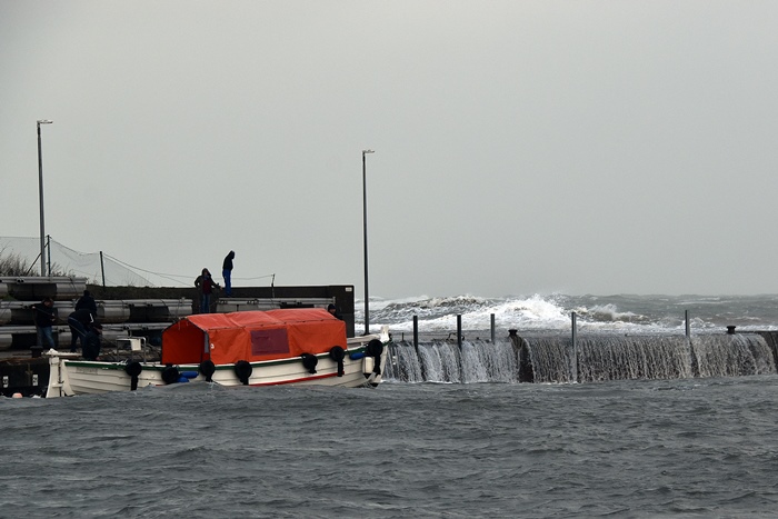 Sturmbilder Helgoland am 8.1.2019 von Brigitte Rauch