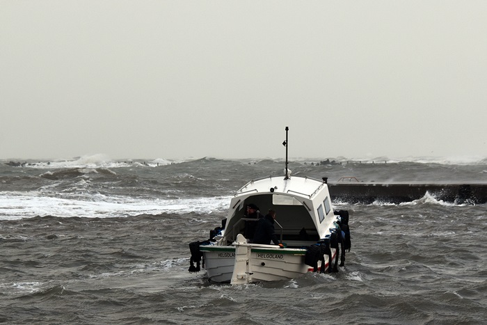 Sturmbilder Helgoland am 8.1.2019 von Brigitte Rauch