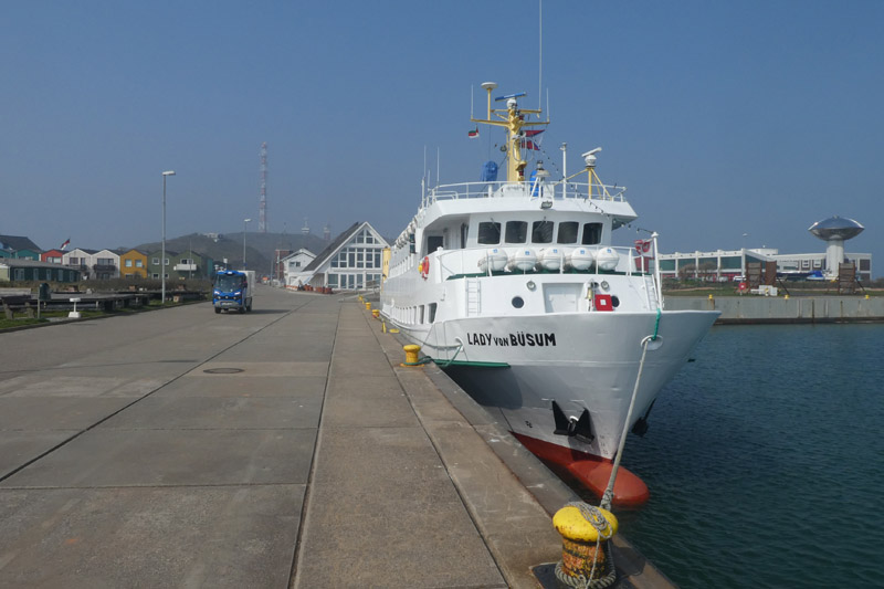 Bilder der der Lady von Büsum am Tag ihrer letzten Fahrt in Helgoländer Gewässern.