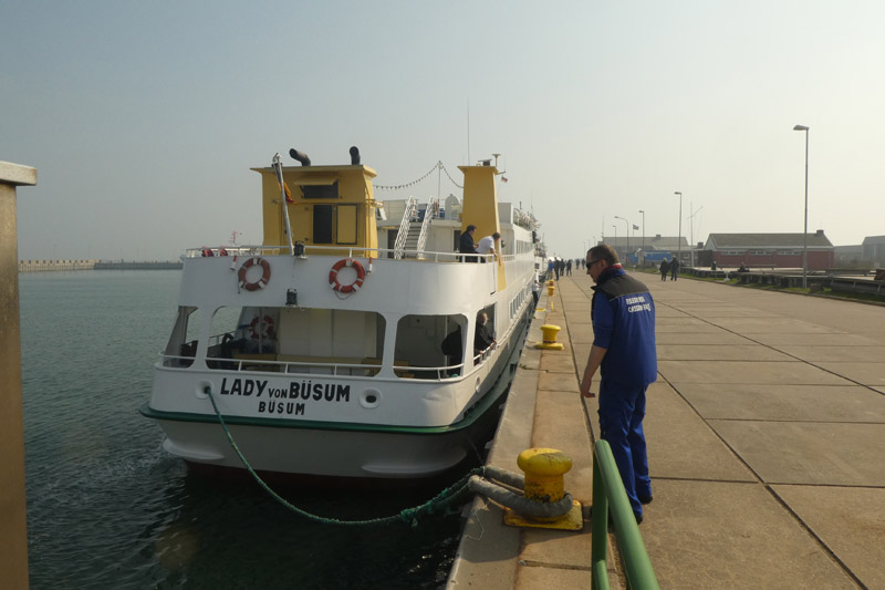 Bilder der der Lady von Büsum am Tag ihrer letzten Fahrt in Helgoländer Gewässern.