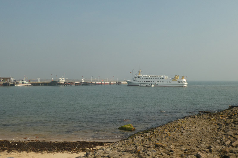 Bilder der der Lady von Büsum am Tag ihrer letzten Fahrt in Helgoländer Gewässern.