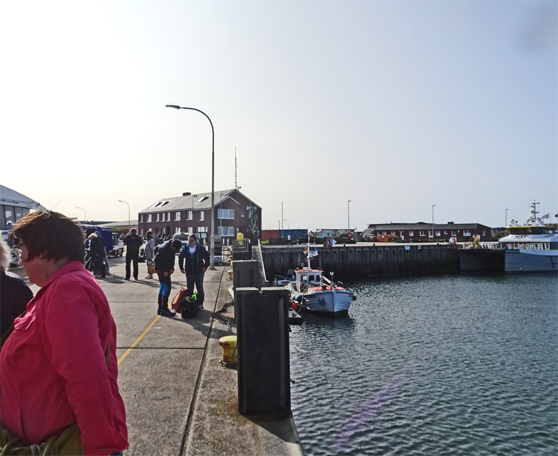 Die Wassrer- und Schifffahrtsverwaltung im Südhafen auf Helgoland.